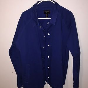 Royal blue utility jacket